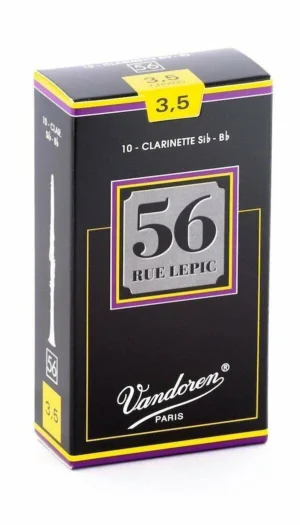 Vandoren CR5035 Bb Clarinet 56 Rue Lepic Reeds Strength 3.5 Box of 10