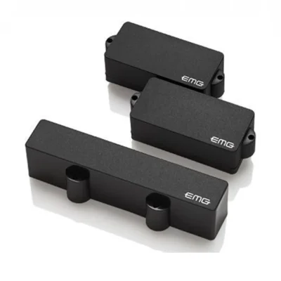 EMG P5J Solderless Active Precision 5 String P Bass Guitar Pickup Set Black