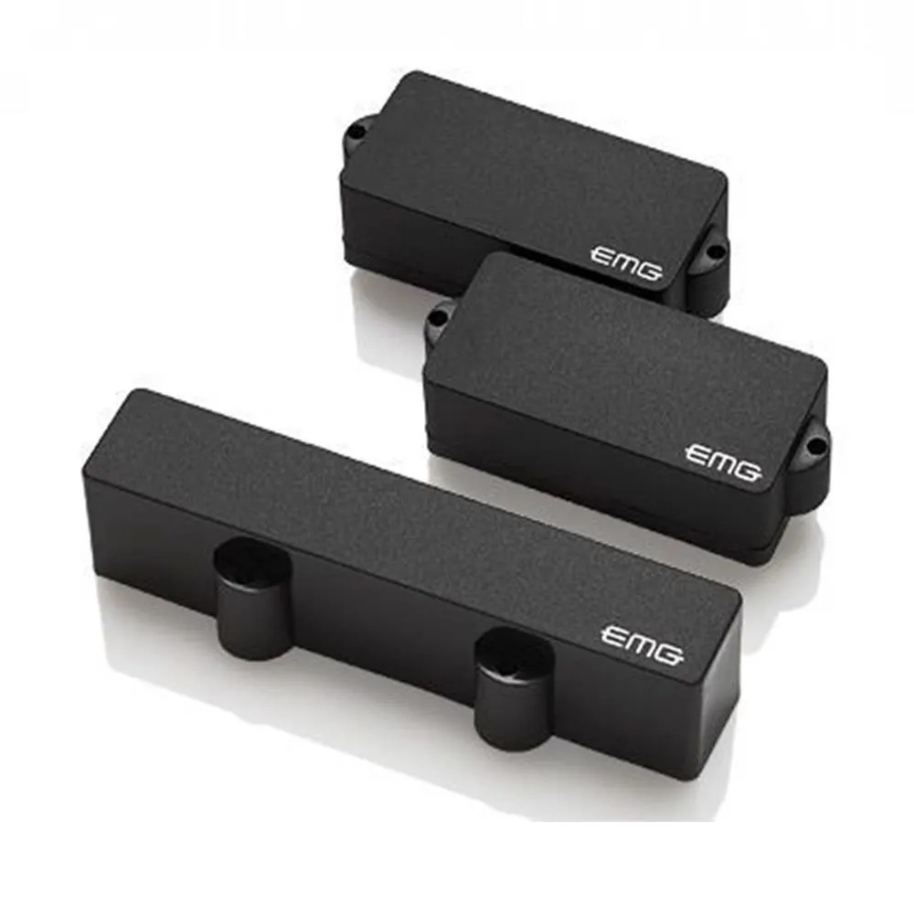 EMG P5J Solderless Active Precision 5 String P Bass Guitar Pickup Set Black