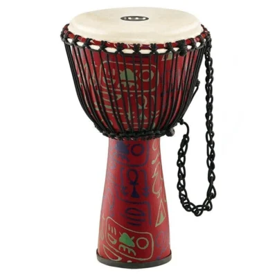 Meinl Percussion  Journey Series Rope Tuned Fiberglass Djembe 10-Inch Pharaoh's