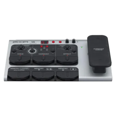 Zoom V6 Vocal Processor Vocal Effects Pedal with Voice Processing, Harmony, Effects, 40 Presets, Looper,