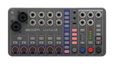 Zoom LiveTrak L-6 Portable 6-Channel Digital Mixer and Multitrack Recorder