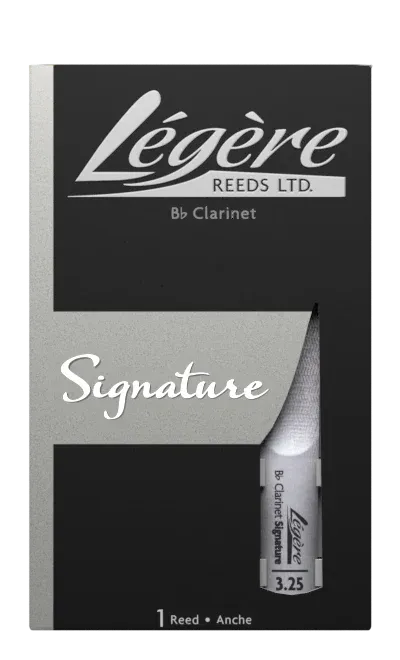 Legere Reeds Signature Series Bb Clarinet Reed Strength 3.25 , LGCR40325