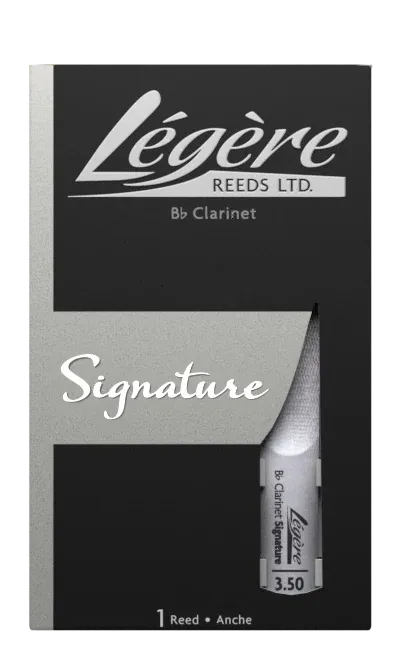 Legere Reeds Signature Series Bb Clarinet Reed Strength 3.5 , LGCR4035