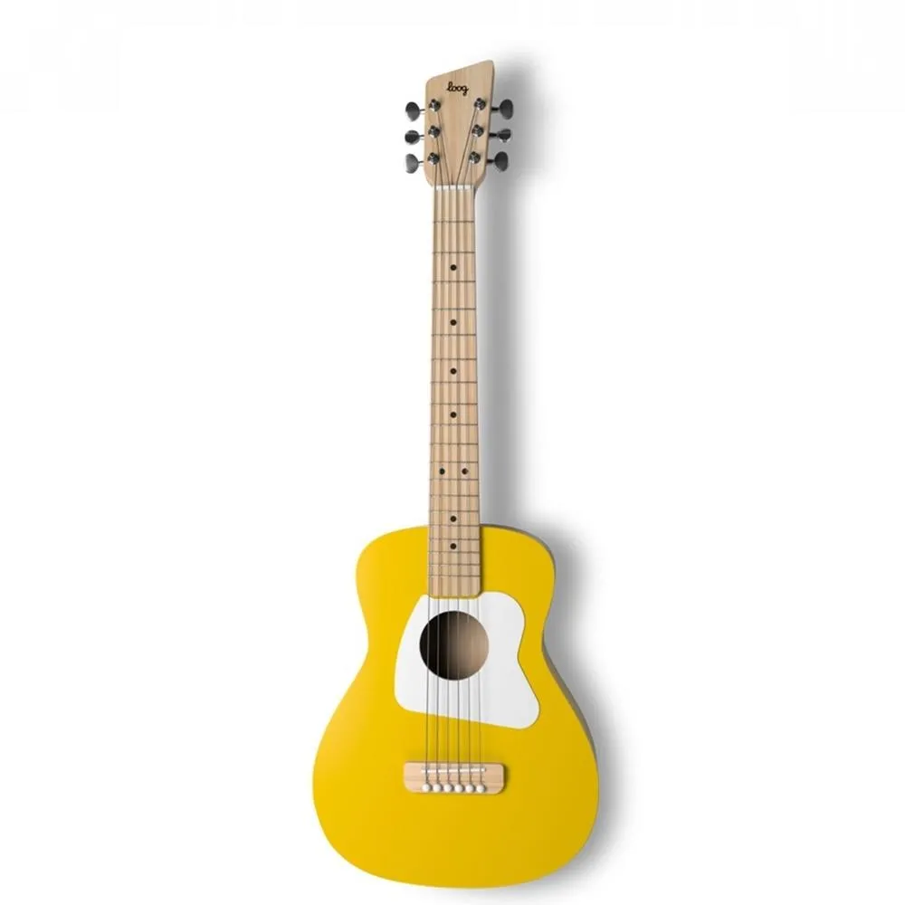 Loog Pro Acoustic Guitar IV Yellow Suit ages 9 plus