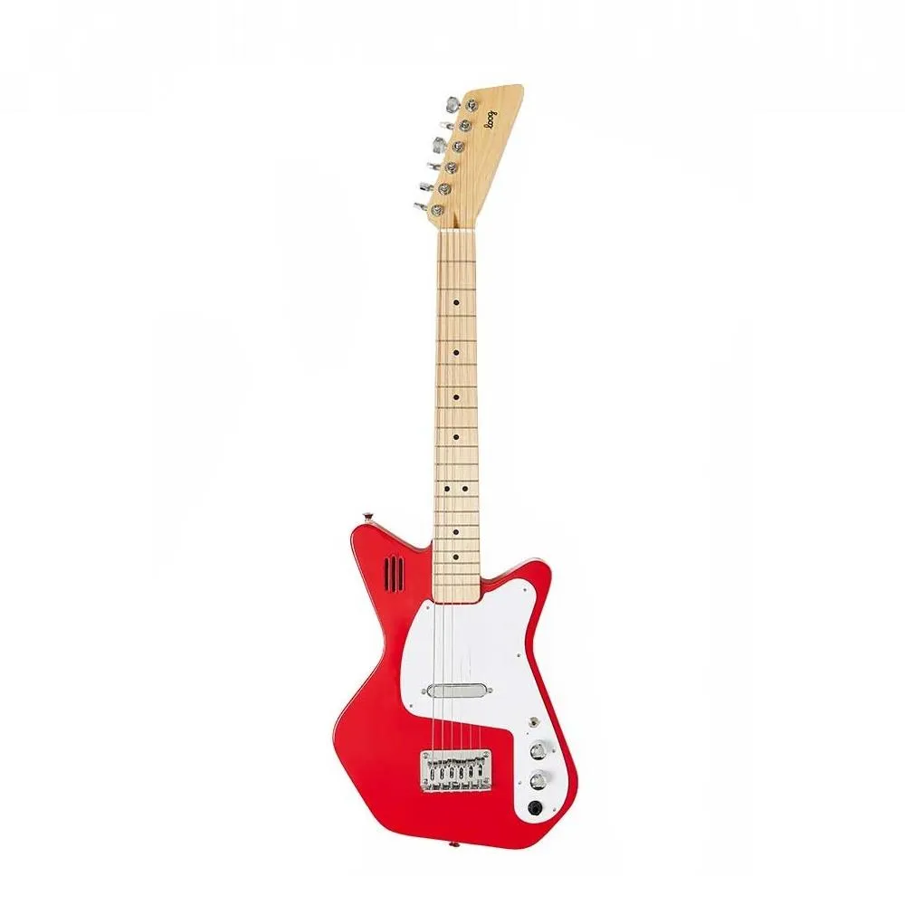 Loog Pro IV Electric Guitar - Red with Built in Amp