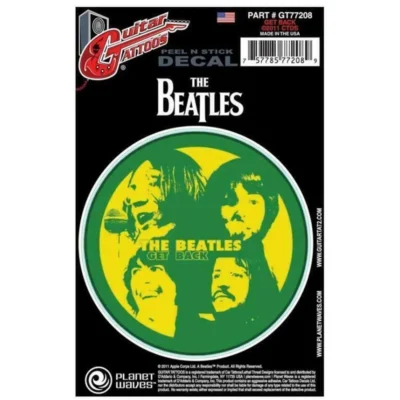 D'Addario Planet Waves Guitar Tattoo Decal Beatles Get Back GT77208