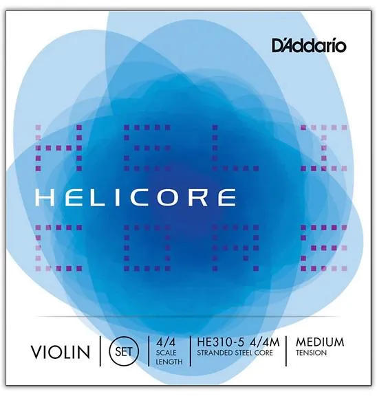 D'Addario Helicore Series Violin 5-String Set 4/4 Size 5-String Medium