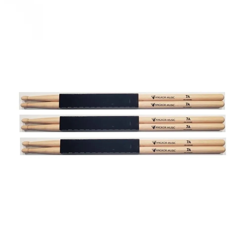 Vic Firth Nova 7A wood tip Drumsticks exclusive Angkor Music - 3 pairs