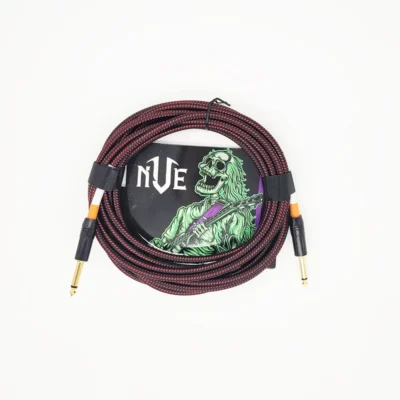 NVE Guitars Instrument Cable gold plated Plugs 20ft - 6m Straight to Straight - Red