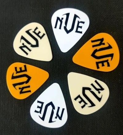 NVE Guitars  6 x Guitar Picks / Plectrums Mixed Gauge