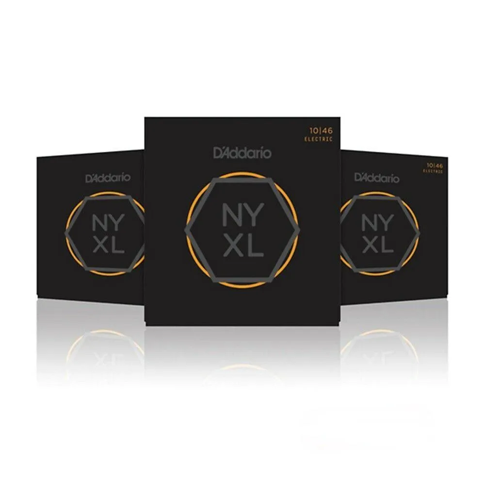 D'Addario NYXL1046 Regular Electric Guitar Strings 10 - 46 NYXL 3 Sets