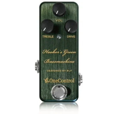 One Control Hooker`s Green Bass machine Bass Preamp Guitar Effects pedal