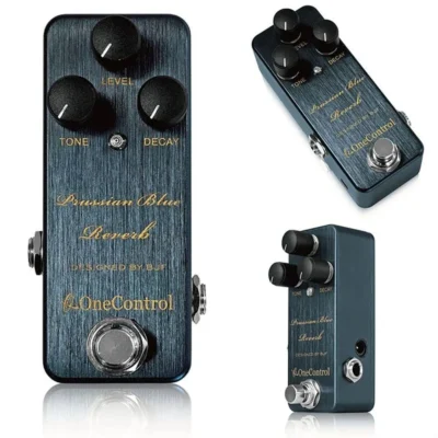 One Control Prussian Blue Reverb BJF Series FX Reverb Guitar Effects Pedal