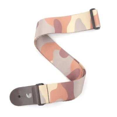 D'Addario Polyester Guitar Strap, Camo, Brown