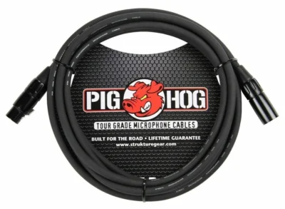 Pig Hog PHM15 8mm Microphone XLR Cable 15ft Life time warranty