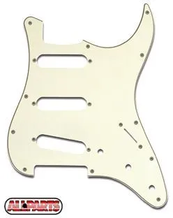 PRiMO Pickguard for ST - SSS Pickup - Parchment 3 Ply
