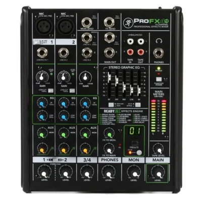 Mackie ProFX4v2 4-channel Mixer with Effects 4-channel Compact Mixer