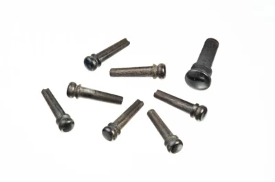 D'Addario Ebony Bridge Pins with End Pin Set, Ebony