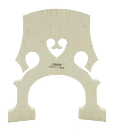 Aubert 4/4 Cello Bridge Blank Low Heart - 14NT Made in France