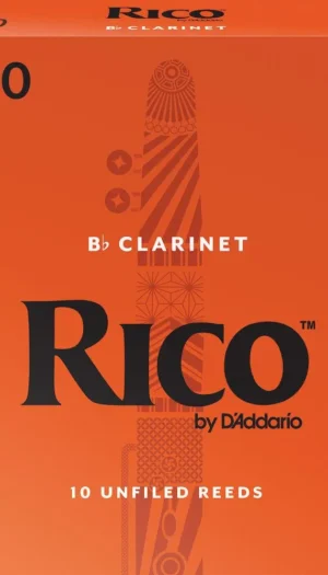 Rico by D'Addario Bb Clarinet Reeds, Strength 3, 10-pack