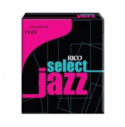 D'addario Rico Select Jazz Soprano Sax Reeds, Filed Strength 4 Soft 10-pack