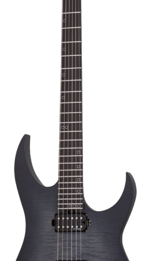 Schecter KM-6 MK-III Electric Guitar. Legacy Transparent Black Burst.