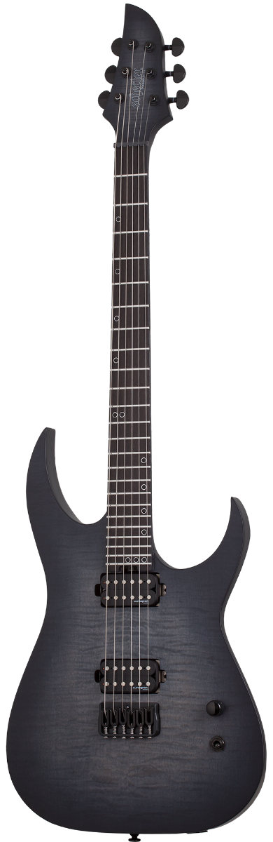 Schecter KM-6 MK-III Electric Guitar. Legacy Transparent Black Burst.