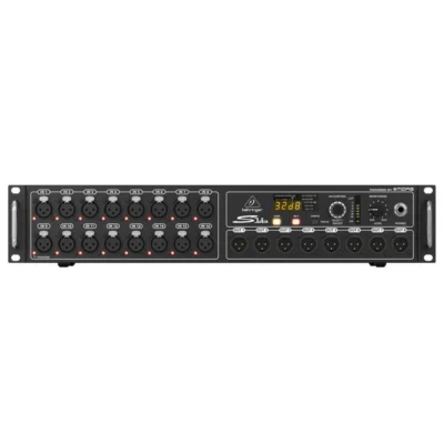 The Behringer S16 Digital Snake 16 Remote-Controllable MIDAS Preamps Interface