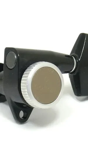 Gotoh SG301 'Grover Style' Locking Tuning Keys  3 a Side - Black Ex Long