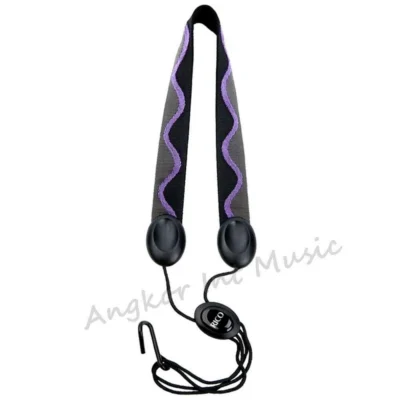 Rico SLA10 Fabric Saxophone Strap with Metal Hook - Jazz Wave
