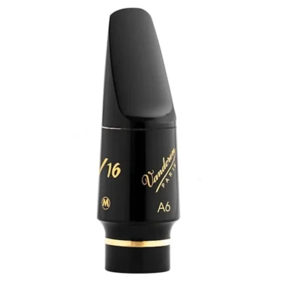 Vandoren V16 Series Hard Rubber Alto Saxophone Mouthpiece  A6 - Medium Chamber