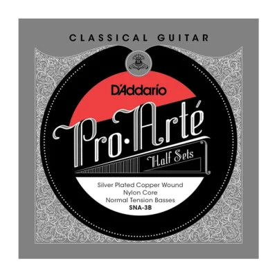 D'Addario Pro-Arte Silver Plated Copper on Nylon Core Half Set  Normal Tension