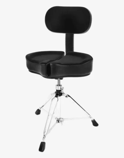 AHEAD SPINAL-G DRUM 18" THRONE WITH BACKREST - BLACK SPG-BBR