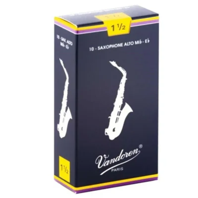 Vandoren Alto Sax Traditional Reeds Strength 1.5 - Box of 10