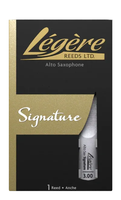Legere Reeds Signature Series Alto Saxophone Reed Strength 3 , L431207