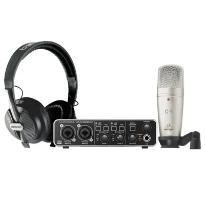 The Behringer U-Phoria Studio Complete Pro Recording Bundle With USB Interface