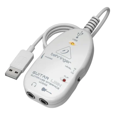 The Behringer Ultimate UCG102 Guitar-To-USB Interface Link For Recording