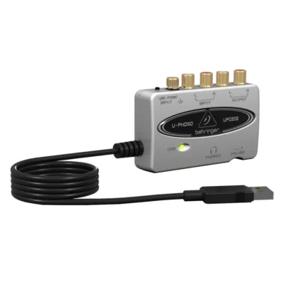 The Behringer Audiophile U-Phono UFO202 USB/Audio Interface Phono Preamp
