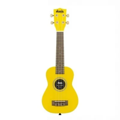 Kala Ukadelic Taxi Cab Yellow Soprano Ukulele with Bag