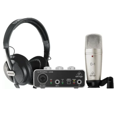 The Behringer U-Phoria Complete Studio Recording Bundle USB Audio Interface