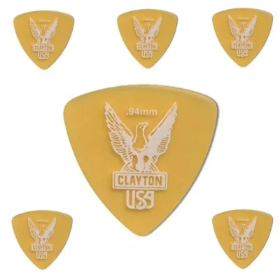 Clayton Ultem Guitar Picks .94 mm - Rounded Triangle 6 Picks  URT94