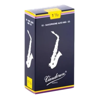 Vandoren Alto Saxophone Reed Traditional Grade 1.5 Box of 10