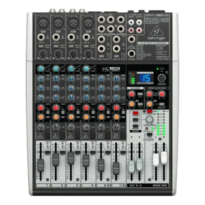 The Behringer Premium 12-Input 2/2-Bus XENYX X1204USB Mixer With Mic Preamps