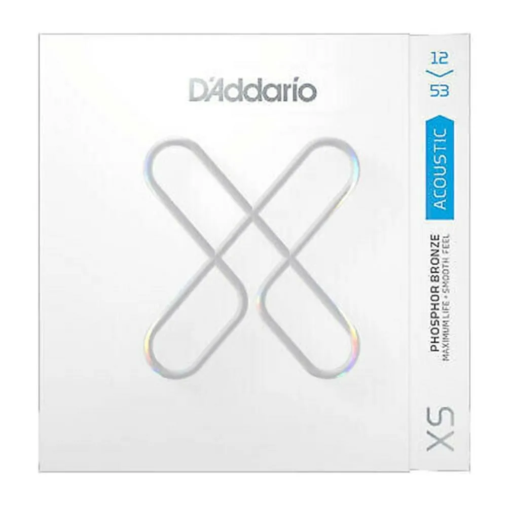 D'Addario XSAPB1253 Phosphor Bronze Acoustic Guitar Strings - 12 - 53