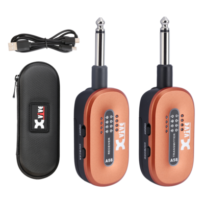 Xvive Audio U2 Digital Wireless Guitar System - Orange - 5.8GHZ