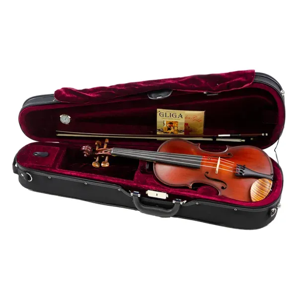 St Romani II by Gliga 4/4 Violin Outfit – Aubert Bridge - Set up - Image 2