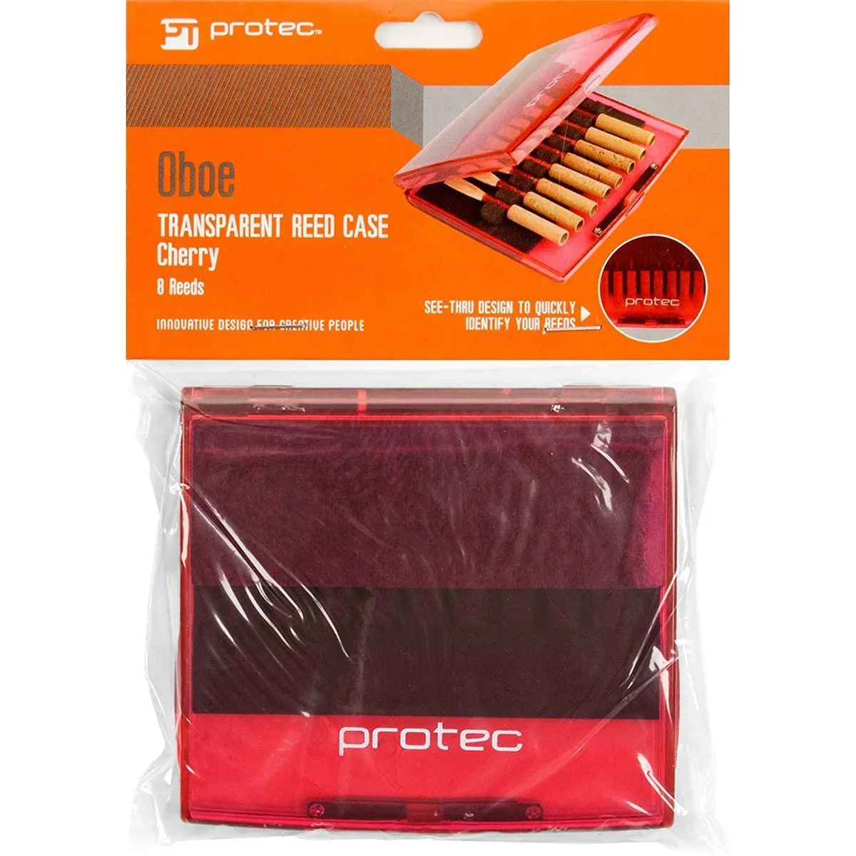 Protec A252TC Oboe / English Horn Reed Case, Transparent Cherry - Image 2