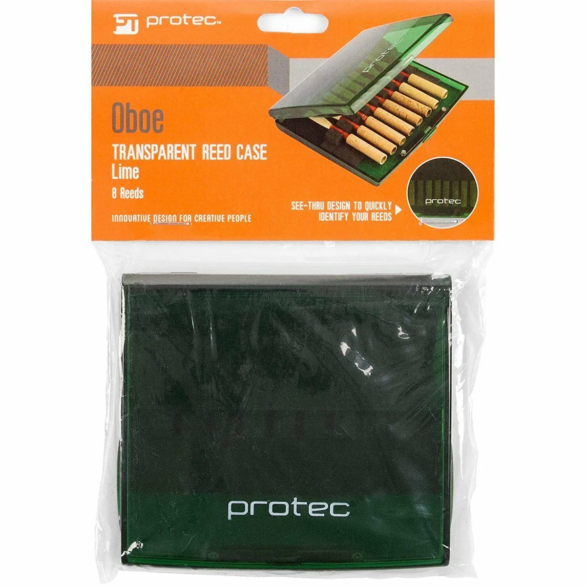 Protec A252TL Oboe / English Horn Reed Case, Transparent Lime - Image 2