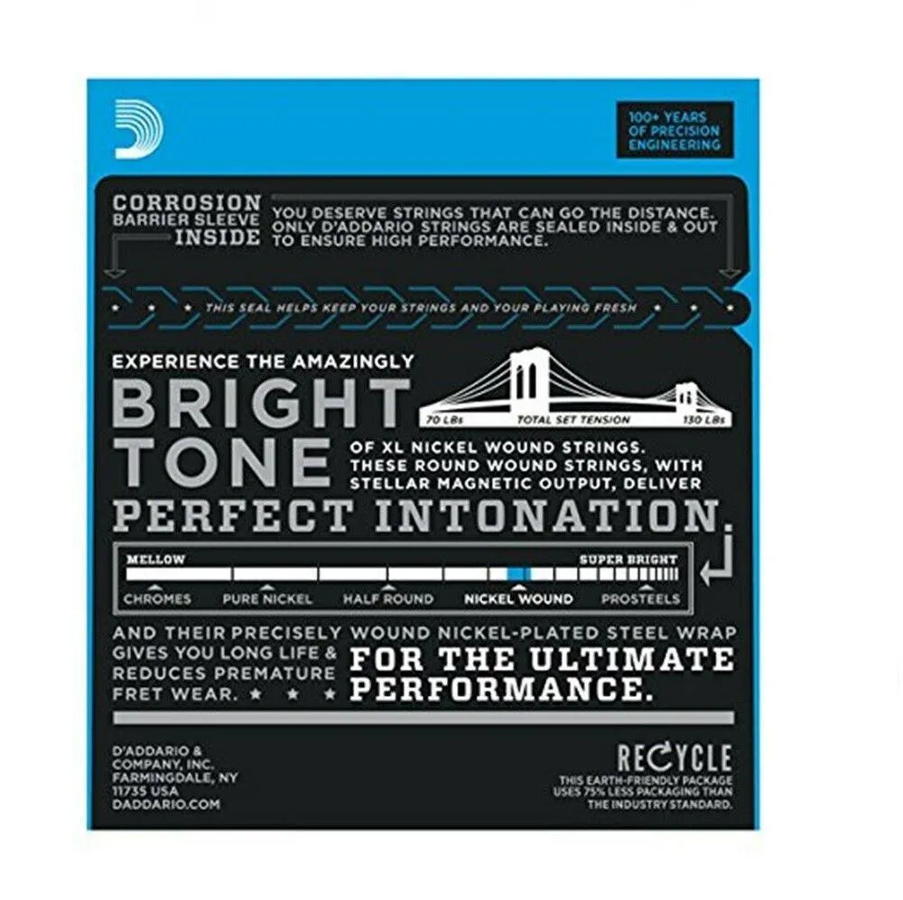 D'Addario EJ21 4 SETS Nickel Wound Electric Guitar Strings, Jazz Light, 12 - 52 - Image 2